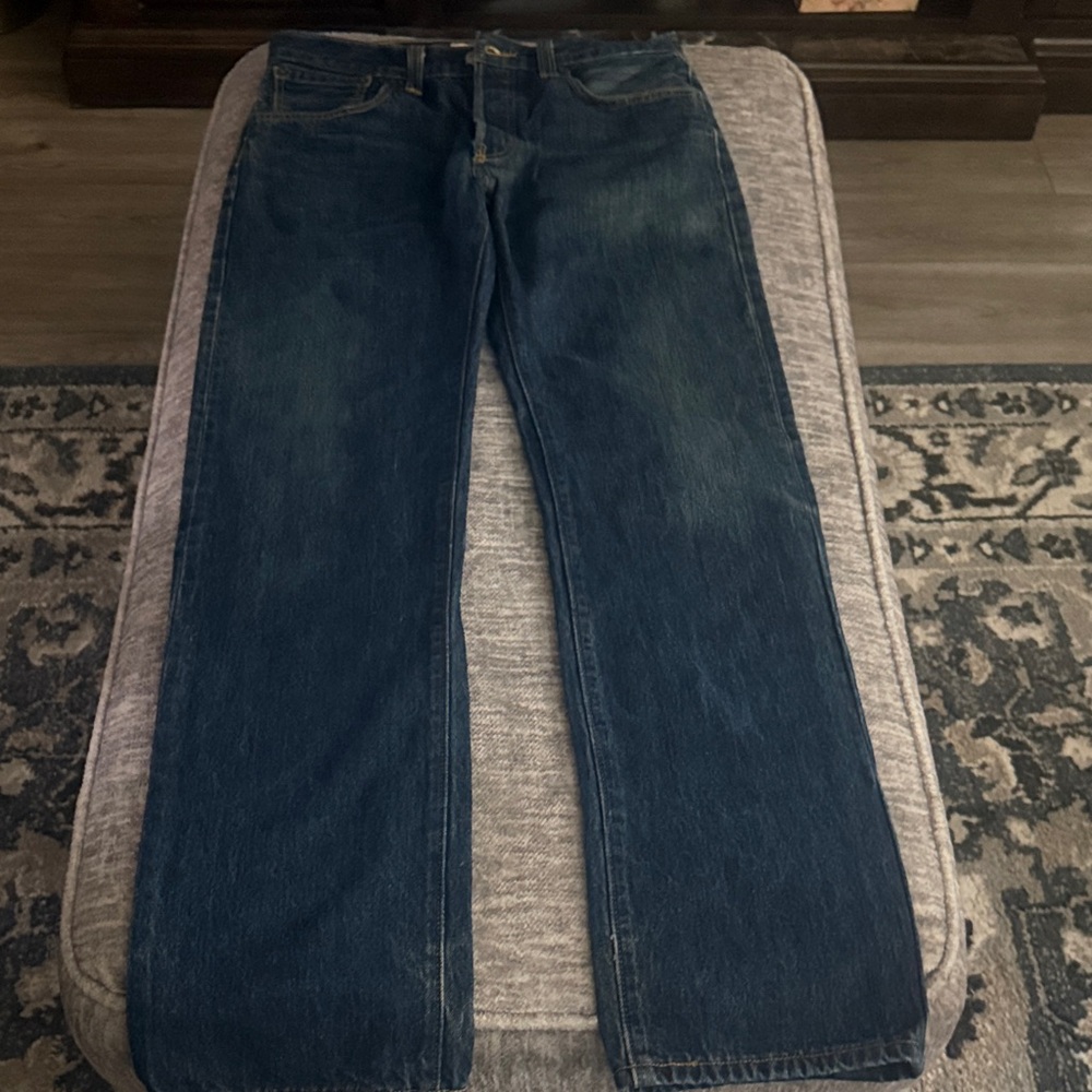 501 Classic Men's Dark Blue Straight-Leg Jeans